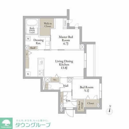 ポルタ ノビリスの物件間取画像